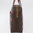 CELINE Macadam Canvas Hand Bag PVC Leather Brown Gold Auth 178762-4