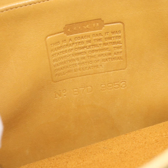 Coach Ergo Shoulder Bag Leather Yellow Gold Auth 178763A