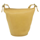 Coach Ergo Shoulder Bag Leather Yellow Gold Auth 178763A-2
