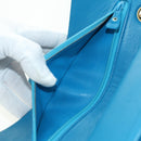 CHANEL Matelasse23 Chain Shoulder Bag Lamb Skin Blue Gold CC Auth 178769V-22