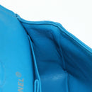 CHANEL Matelasse23 Chain Shoulder Bag Lamb Skin Blue Gold CC Auth 178769V-26