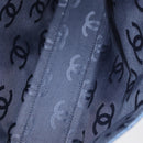 CHANEL Clutch Bag Denim Blue Silver CC Auth 178770SAV-17