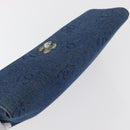 CHANEL Clutch Bag Denim Blue Silver CC Auth 178770SAV-6