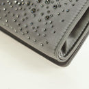 GUCCI Clutch Bag Satin Silver Gold Auth 178778V-16