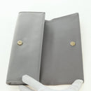 GUCCI Clutch Bag Satin Silver Gold Auth 178778V-8