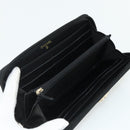CHANEL Matelasse Boy Chanel Long Wallet Lamb Skin Black Gold CC Auth 178780A-14