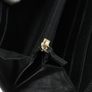 CHANEL Matelasse Boy Chanel Long Wallet Lamb Skin Black Gold CC Auth 178780A-18
