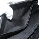 CHANEL Matelasse Boy Chanel Long Wallet Lamb Skin Black Gold CC Auth 178780A-21