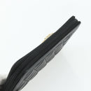 CHANEL Matelasse Boy Chanel Long Wallet Lamb Skin Black Gold CC Auth 178780A-6