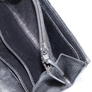 CHANEL Matelasse Chain Wallet Patent leather Black Silver CC Auth 178781A-19