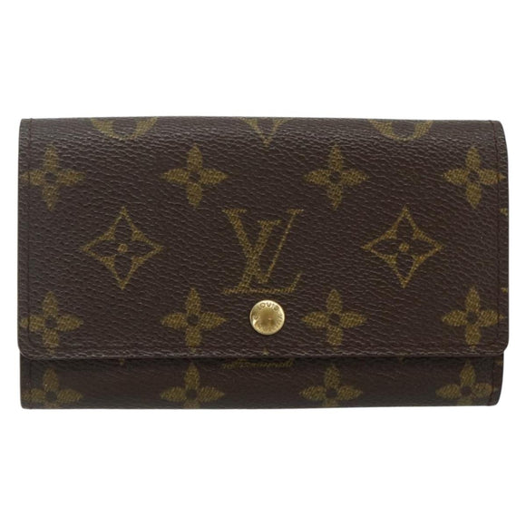 LOUIS VUITTON Monogram Porte Monnaie Zip Wallet M61735 LV Auth 178783