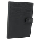 LOUIS VUITTON Epi Agenda PM Day Planner Cover Black R20092 LV Auth 178785A-1