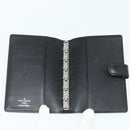 LOUIS VUITTON Epi Agenda PM Day Planner Cover Black R20092 LV Auth 178785A-8