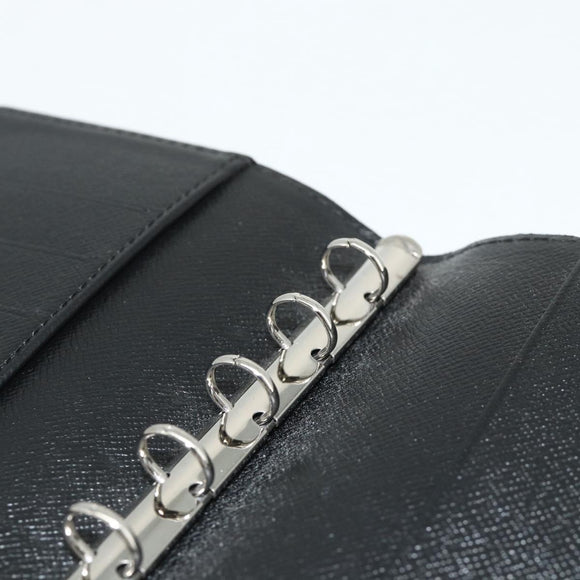 LOUIS VUITTON Epi Agenda PM Day Planner Cover Black R20092 LV Auth 178785A