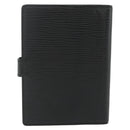 LOUIS VUITTON Epi Agenda PM Day Planner Cover Black R20092 LV Auth 178785A-2