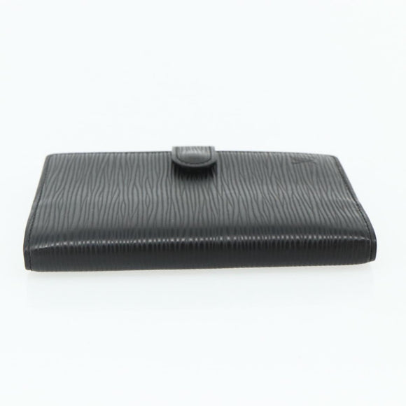LOUIS VUITTON Epi Agenda PM Day Planner Cover Black R20092 LV Auth 178785A