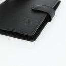 LOUIS VUITTON Epi Agenda PM Day Planner Cover Black R20092 LV Auth 178785A-7