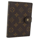 LOUIS VUITTON Monogram Agenda PM Day Planner Cover R20005 LV Auth 178786-1