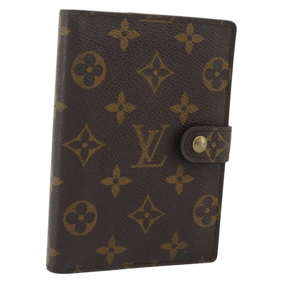 LOUIS VUITTON Monogram Agenda PM Day Planner Cover R20005 LV Auth 178786