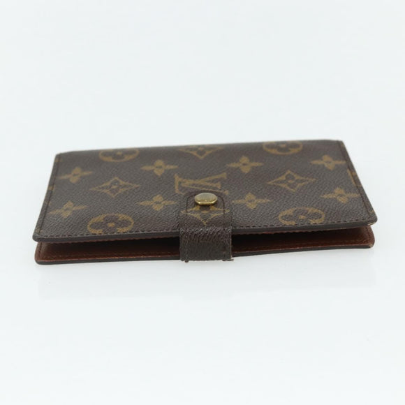 LOUIS VUITTON Monogram Agenda PM Day Planner Cover R20005 LV Auth 178786