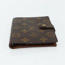 LOUIS VUITTON Monogram Agenda PM Day Planner Cover R20005 LV Auth 178786-6