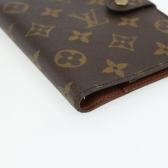 LOUIS VUITTON Monogram Agenda PM Day Planner Cover R20005 LV Auth 178786