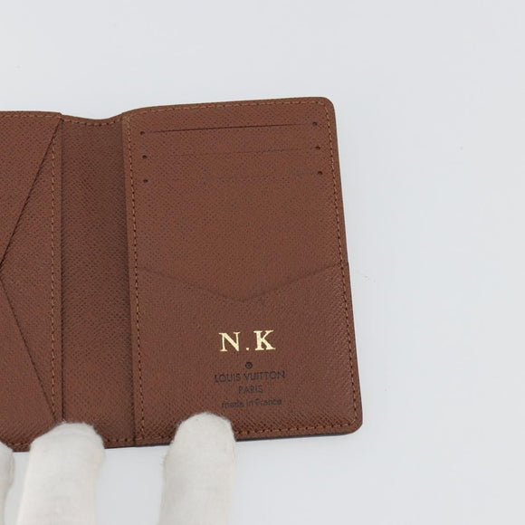 LOUIS VUITTON Monogram Organizer De Poch Card Case M60502 LV Auth 178787A