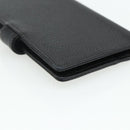 CHANEL Day Planner Cover Caviar Skin Black Gold CC Auth 178788A-16