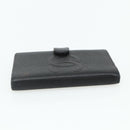 CHANEL Day Planner Cover Caviar Skin Black Gold CC Auth 178788A-4