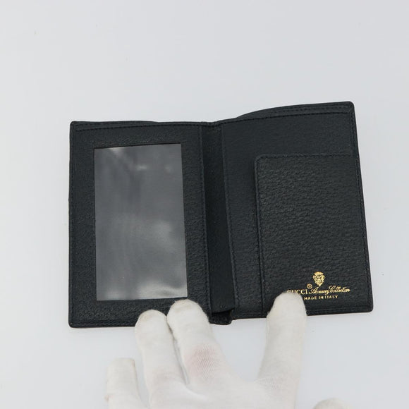GUCCI GG Supreme Compact Wallet PVC Navy Auth 178789A