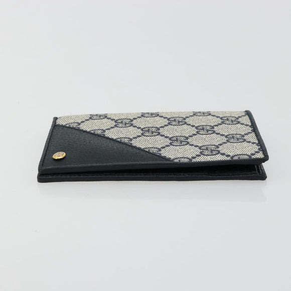 GUCCI GG Supreme Compact Wallet PVC Navy Auth 178789A
