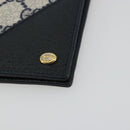 GUCCI GG Supreme Compact Wallet PVC Navy Auth 178789A-7