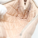 CHANEL Matelasse Pouch Lamb Skin Pink Silver CC Auth 178791A-16