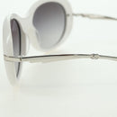 CHANEL COCO Mark Sunglasses plastic White CC Auth 178794M-17