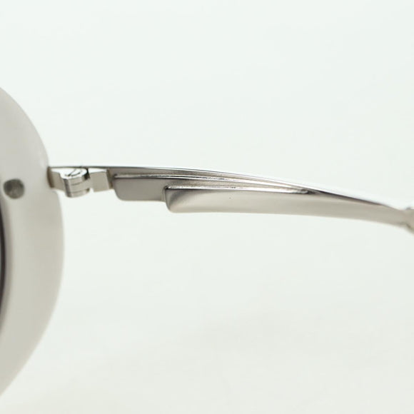 CHANEL COCO Mark Sunglasses plastic White CC Auth 178794M
