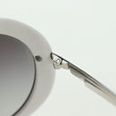 CHANEL COCO Mark Sunglasses plastic White CC Auth 178794M-21