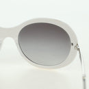 CHANEL COCO Mark Sunglasses plastic White CC Auth 178794M-22