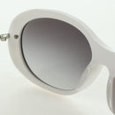 CHANEL COCO Mark Sunglasses plastic White CC Auth 178794M-23