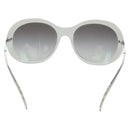 CHANEL COCO Mark Sunglasses plastic White CC Auth 178794M-2