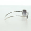 CHANEL COCO Mark Sunglasses plastic White CC Auth 178794M-4