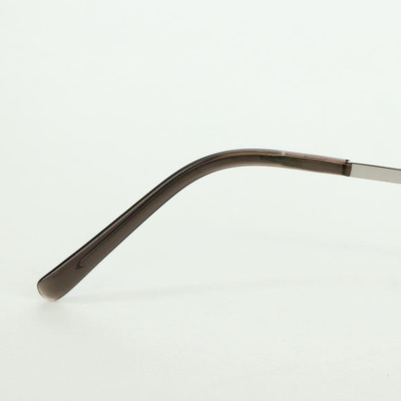 CHANEL COCO Mark Sunglasses metal Silver CC Auth 178795V