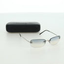 CHANEL COCO Mark Sunglasses metal Silver CC Auth 178795V-25