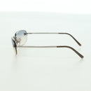 CHANEL COCO Mark Sunglasses metal Silver CC Auth 178795V-4