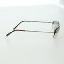CHANEL COCO Mark Sunglasses metal Silver CC Auth 178795V-5