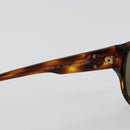 CHANEL COCO Mark Sunglasses plastic Brown CC Auth 178796-10