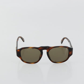 CHANEL COCO Mark Sunglasses plastic Brown CC Auth 178796 - 0