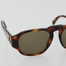 CHANEL COCO Mark Sunglasses plastic Brown CC Auth 178796-6