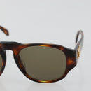 CHANEL COCO Mark Sunglasses plastic Brown CC Auth 178796-7