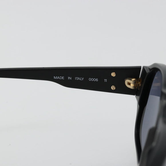 CHANEL COCO Mark Sunglasses plastic Black CC Auth 178797
