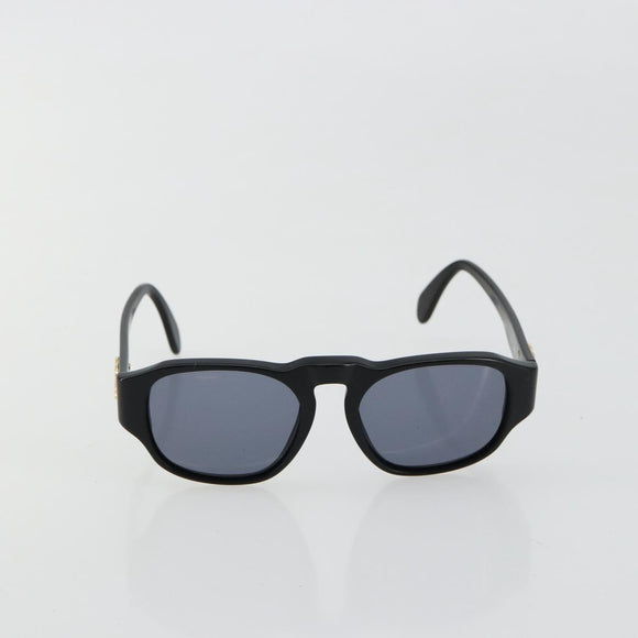 CHANEL COCO Mark Sunglasses plastic Black CC Auth 178797